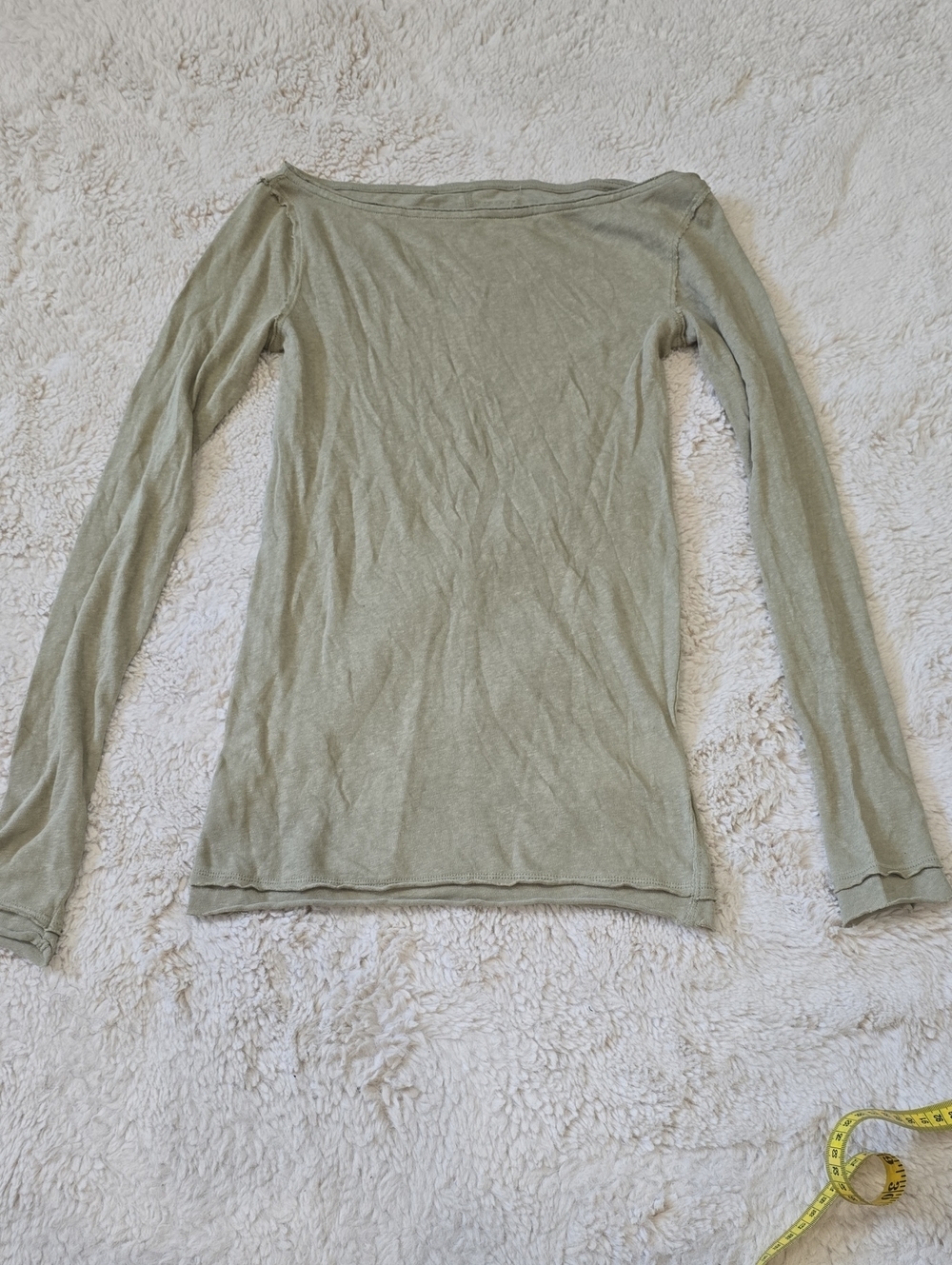 Light Sage Long Sleeve Slim Top